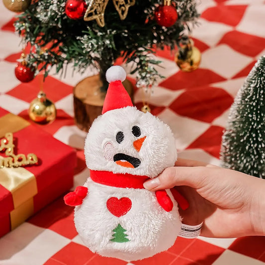 Świąteczne piszczące pluszowe zabawki dla psa i kota