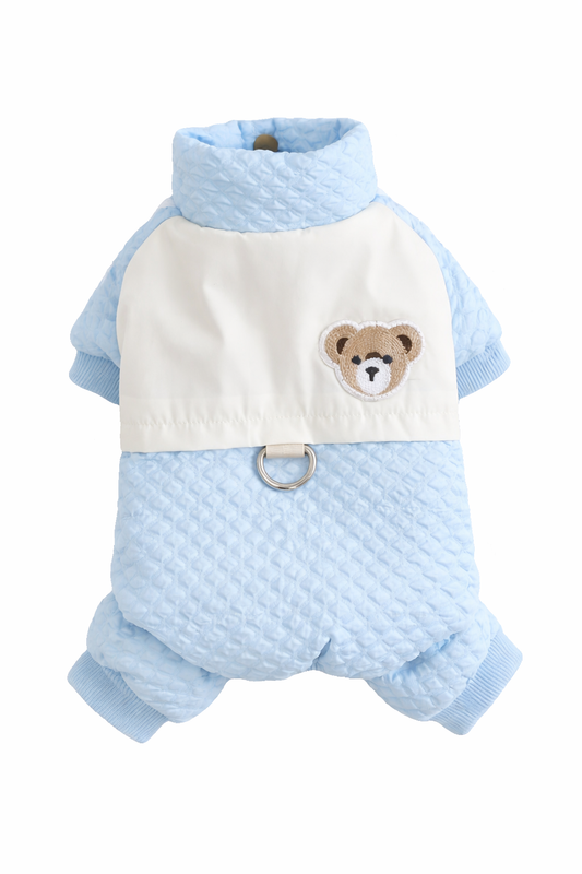 Ciepły kombinezon z misiem dla psa