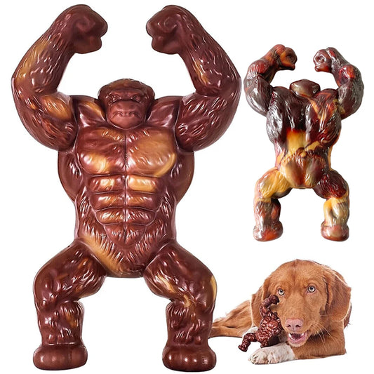 Gumowa zabawka Goryl do żucia z aromatem wołowiny