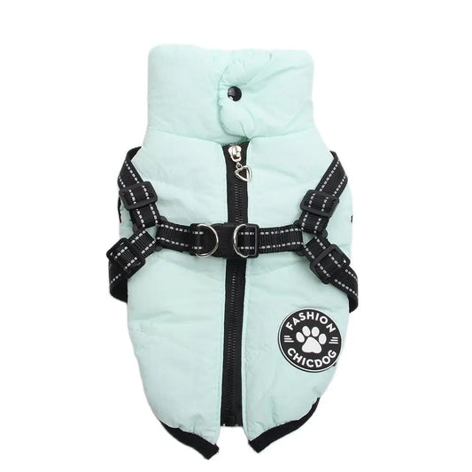 Kurtka dla psa z szelkami Chicdog