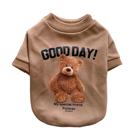Bluza dla psa z motywem misia Good Day